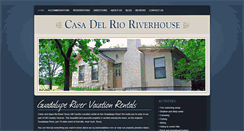 Desktop Screenshot of casadelrioriverhouse.com