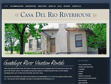 Tablet Screenshot of casadelrioriverhouse.com